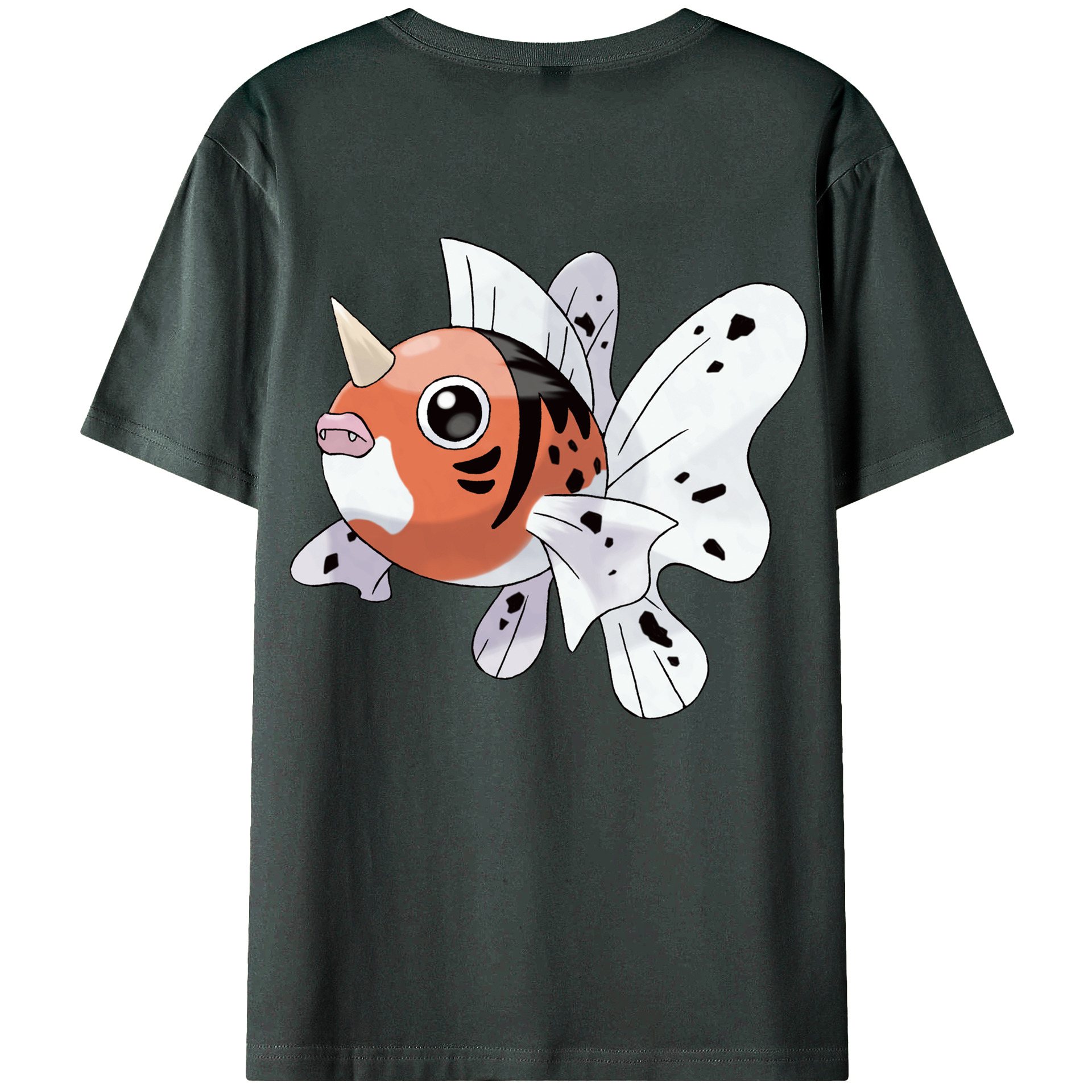 （画像用） ポケットモンスター Pokémon 綿100％ メンズ半袖Tシャツ（バックプリント） 通気性